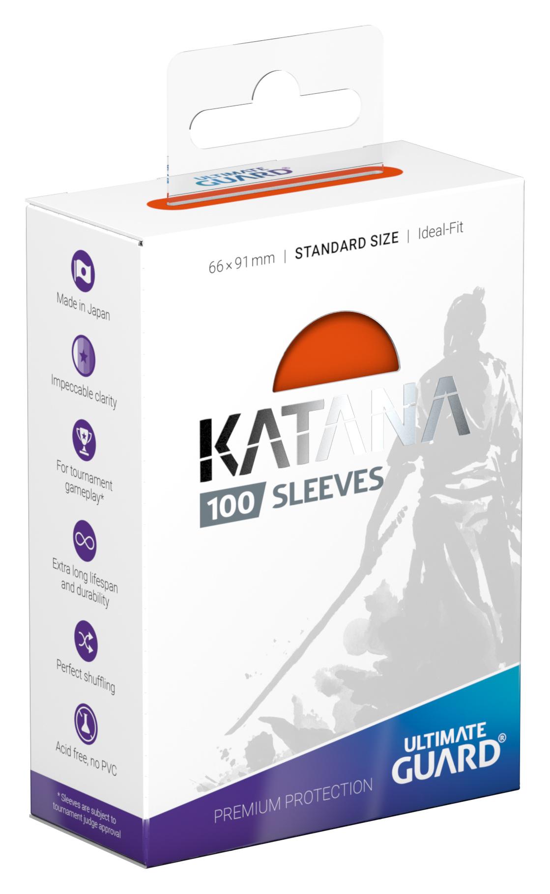 Ultimate Guard Katana Sleeves Standard Size Orange (100) Ultimate Guard Katana Sleeves Standard Size Orange (100)