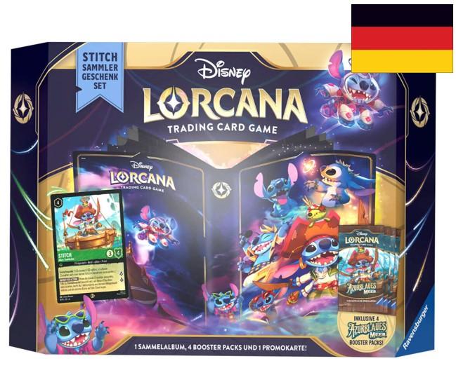 Disney Lorcana - Azurblaues Meer: Stitch Sammler Geschenk Box DE Disney Lorcana - Azurblaues Meer: Stitch Sammler Geschenk Box DE