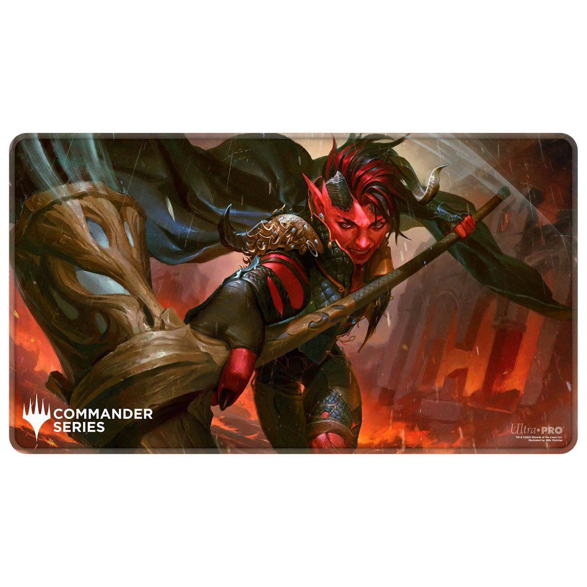 Ultra Pro - Commander Series - Release 7 - Fan Vote 2 - Q3 2025 Stitched Edge Playmat Karlach for Magic: The Gathering Ultra Pro - Commander Series - Release 7 - Fan Vote 2 - Q3 2025 Stitched Edge Playmat Karlach for Magic: The Gathering