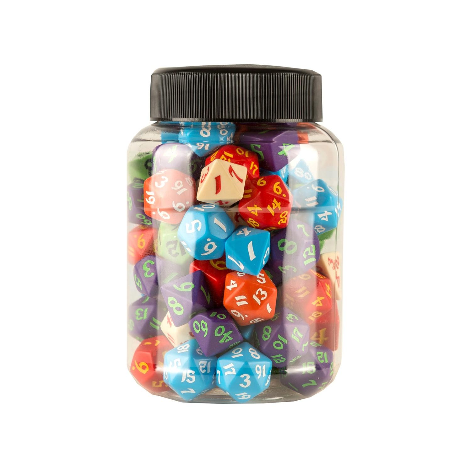 Round Jar of Classic RPG Dice (80) Round Jar of Classic RPG Dice (80)