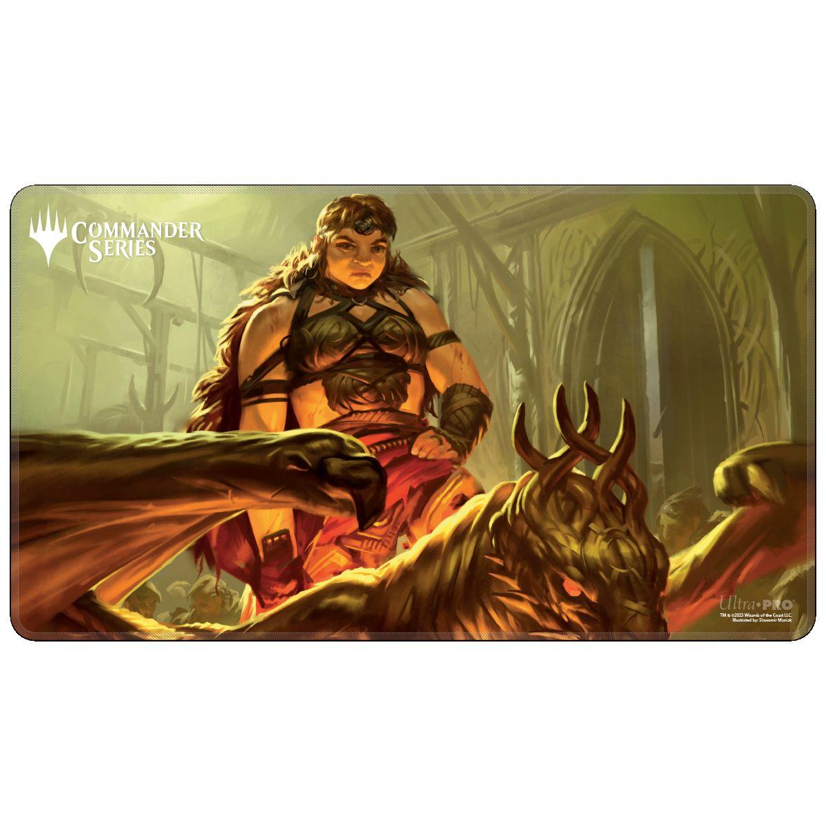 Ultra Pro - Commander Series - Mono Color - Stitched Edge Playmat - Magda, tollkühne Banditin Ultra Pro - Commander Series - Mono Color - Stitched Edge Playmat - Magda, tollkühne Banditin