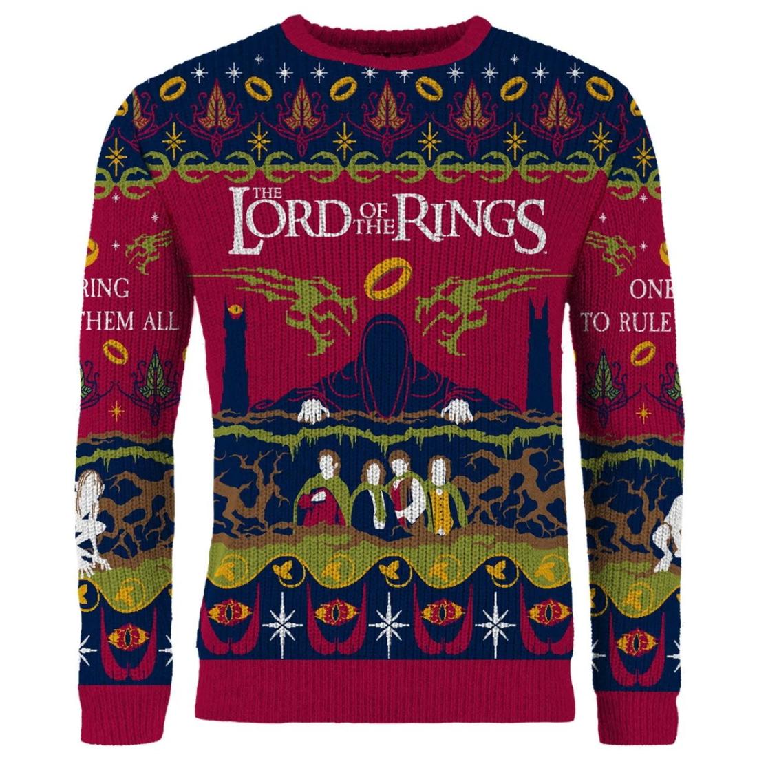 Lord of the Rings One Sweater to Rule them All! Christmas Jumper Lord of the Rings One Sweater to Rule them All! Christmas Jumper