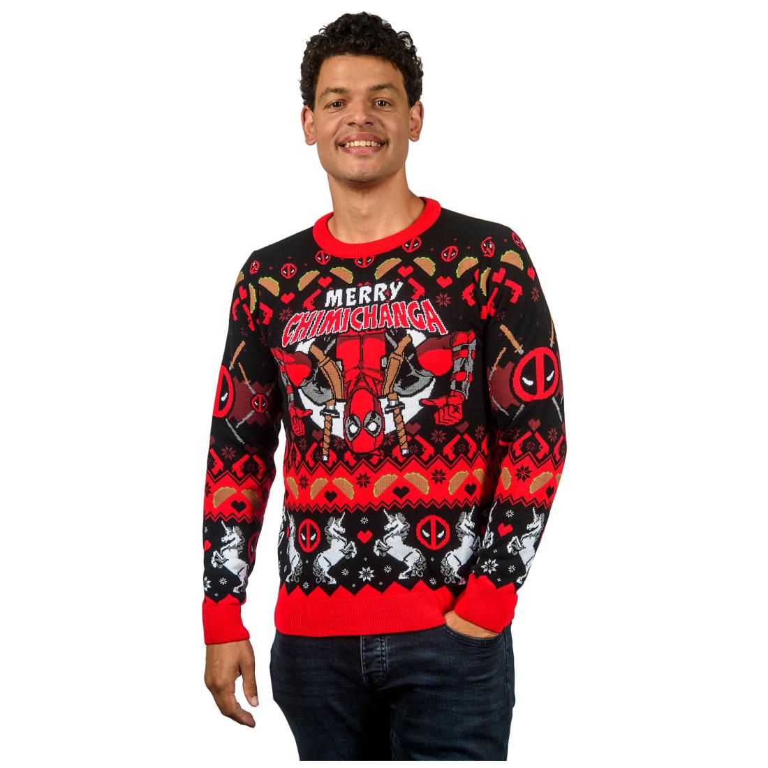 Deadpool Merry Chimichanga Christmas Jumper Deadpool Merry Chimichanga Christmas Jumper