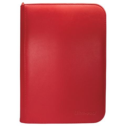 Ultra Pro - Vivid 4-Pocket Zippered PRO-Binder: Red