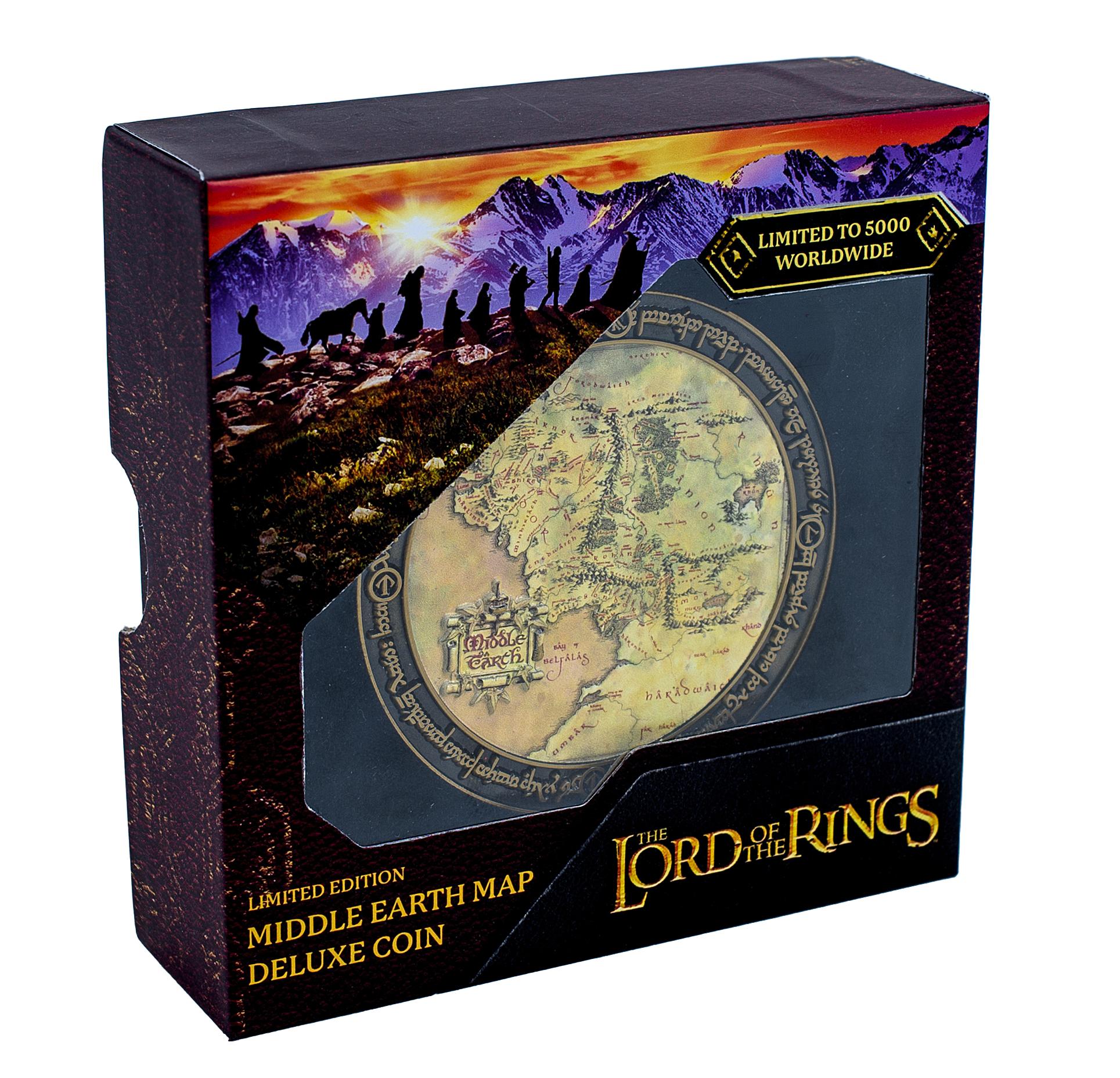 Lord of the Rings Middle Earth Map Deluxe Coin