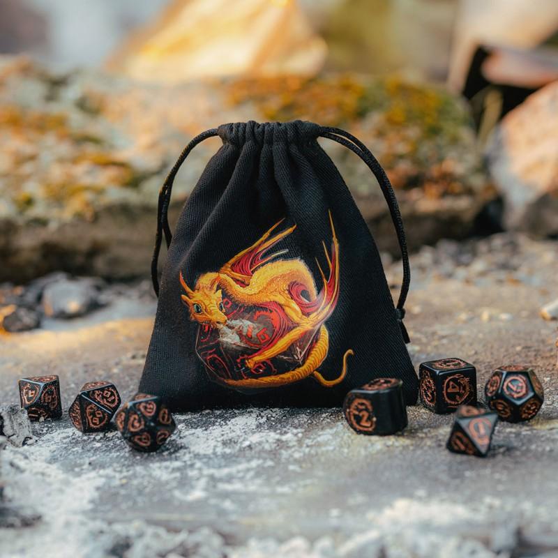 Dragon Black & adorable Dice Bag Dragon Black & adorable Dice Bag