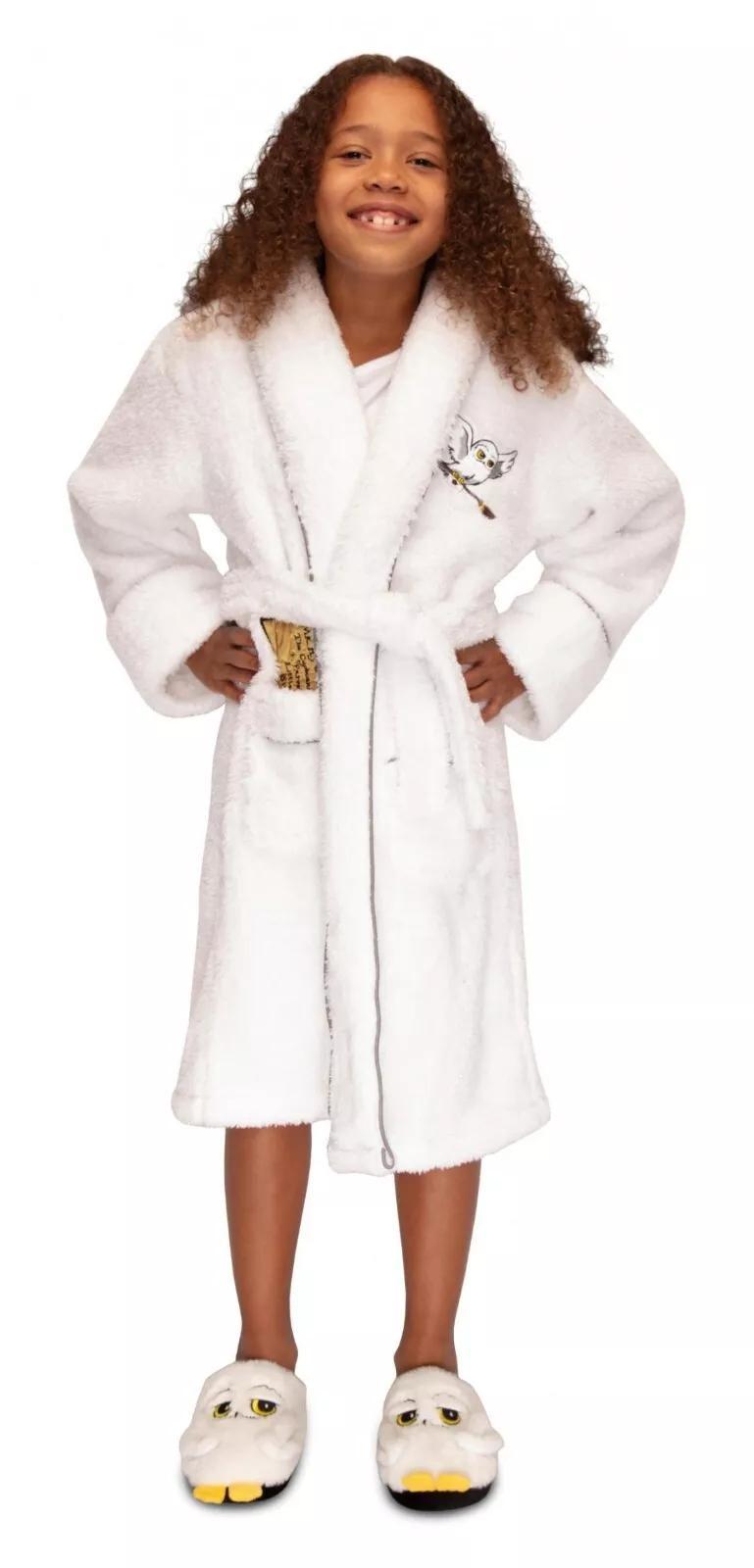 Harry Potter Hedwig Kids Hoodless Robe Kids XL 13-15