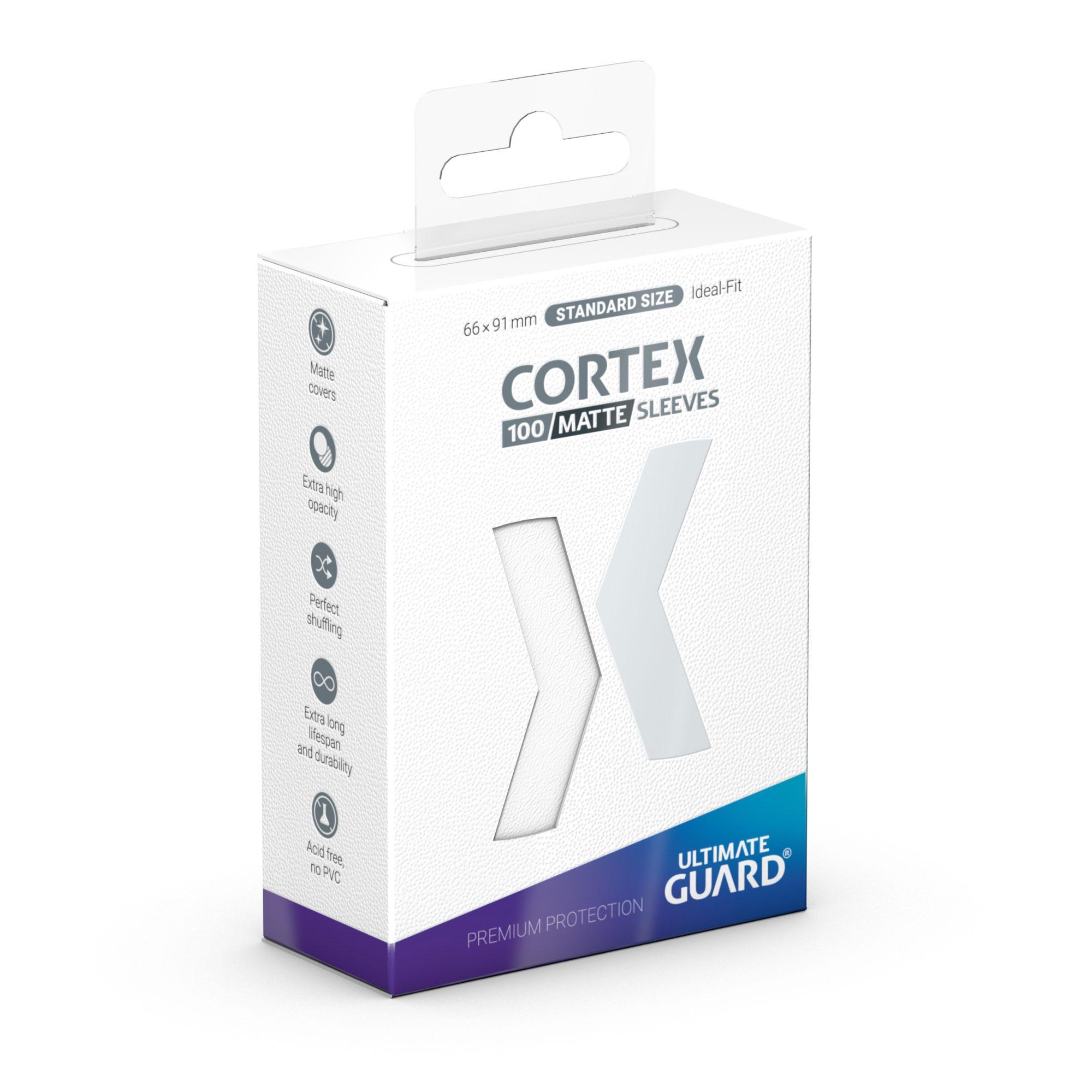 Ultimate Guard Cortex Sleeves (100) Standard Size Matte White Ultimate Guard Cortex Sleeves (100) Standard Size Matte White