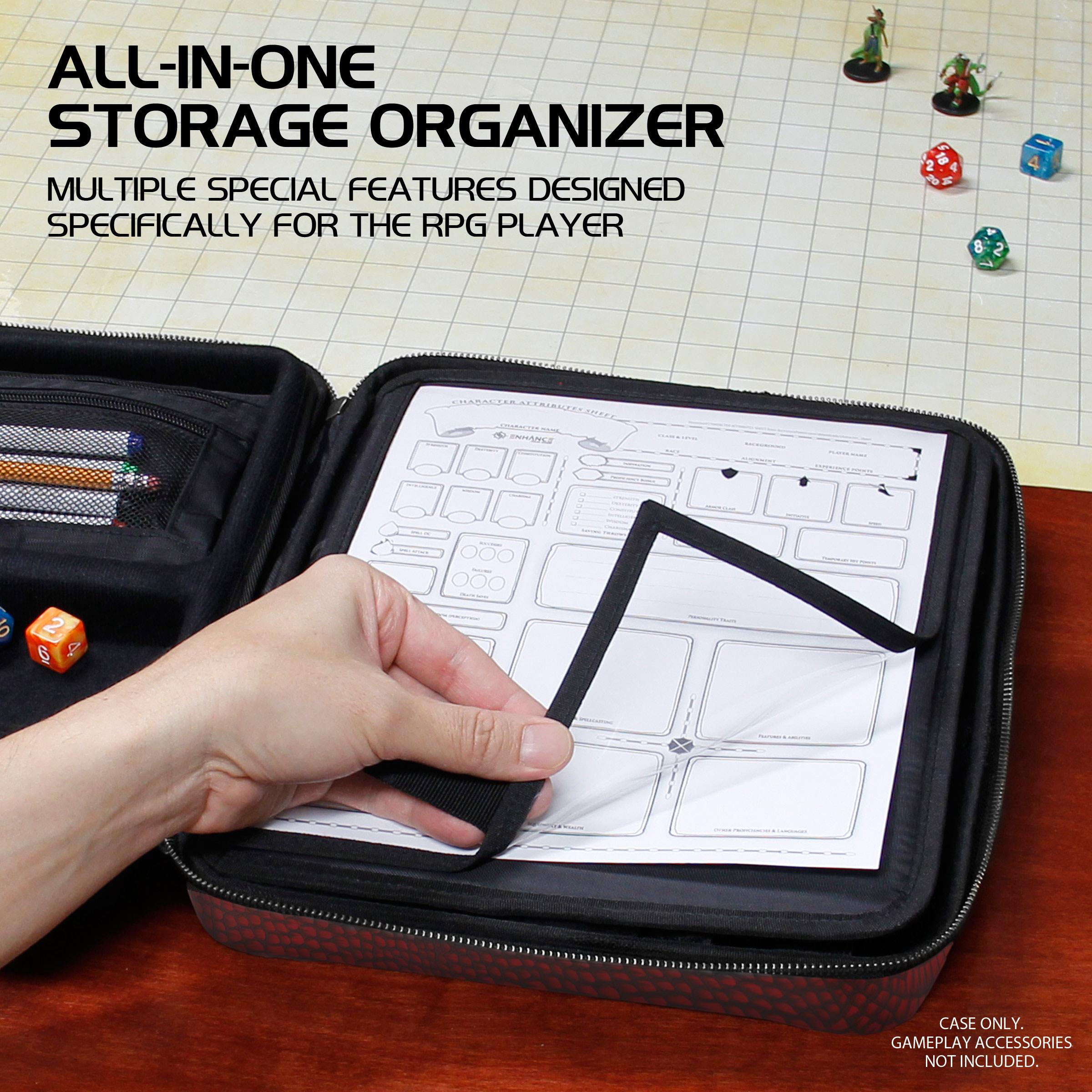 ENHANCE Collector's Edition RPG Organizer Case - Dragon Red