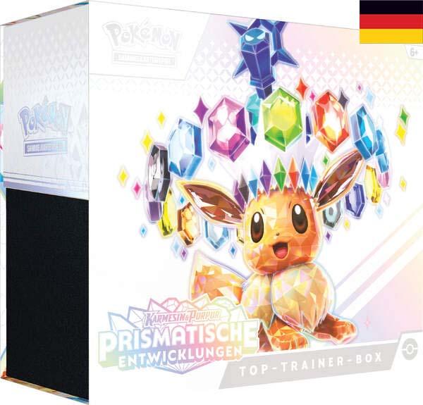 Pokémon Karmesin & Purpur 08.5 Prismatische Entwicklungen Top-Trainer-Box DE