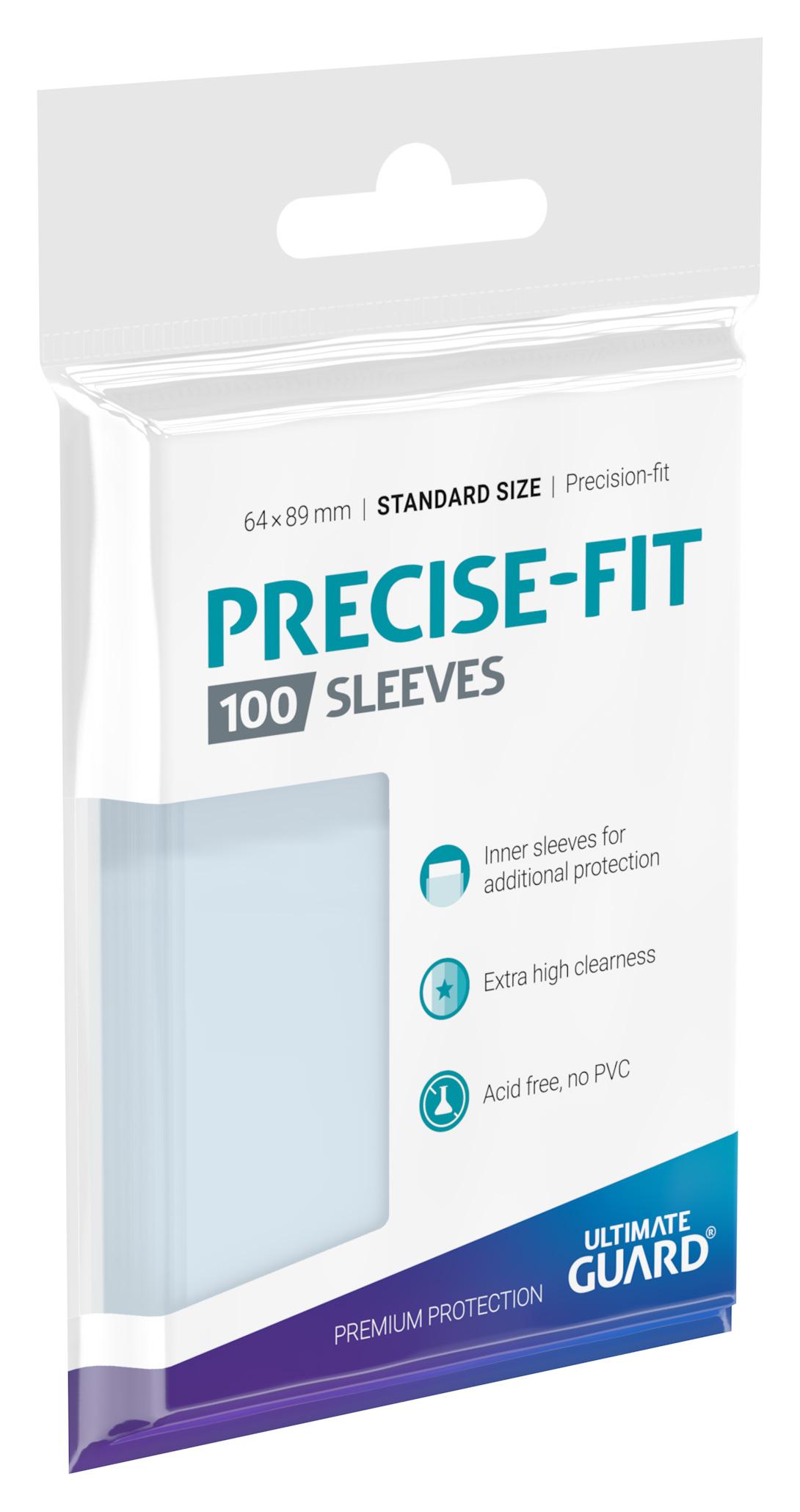 Precise-Fit Sleeves Standard Size Transparent (100)