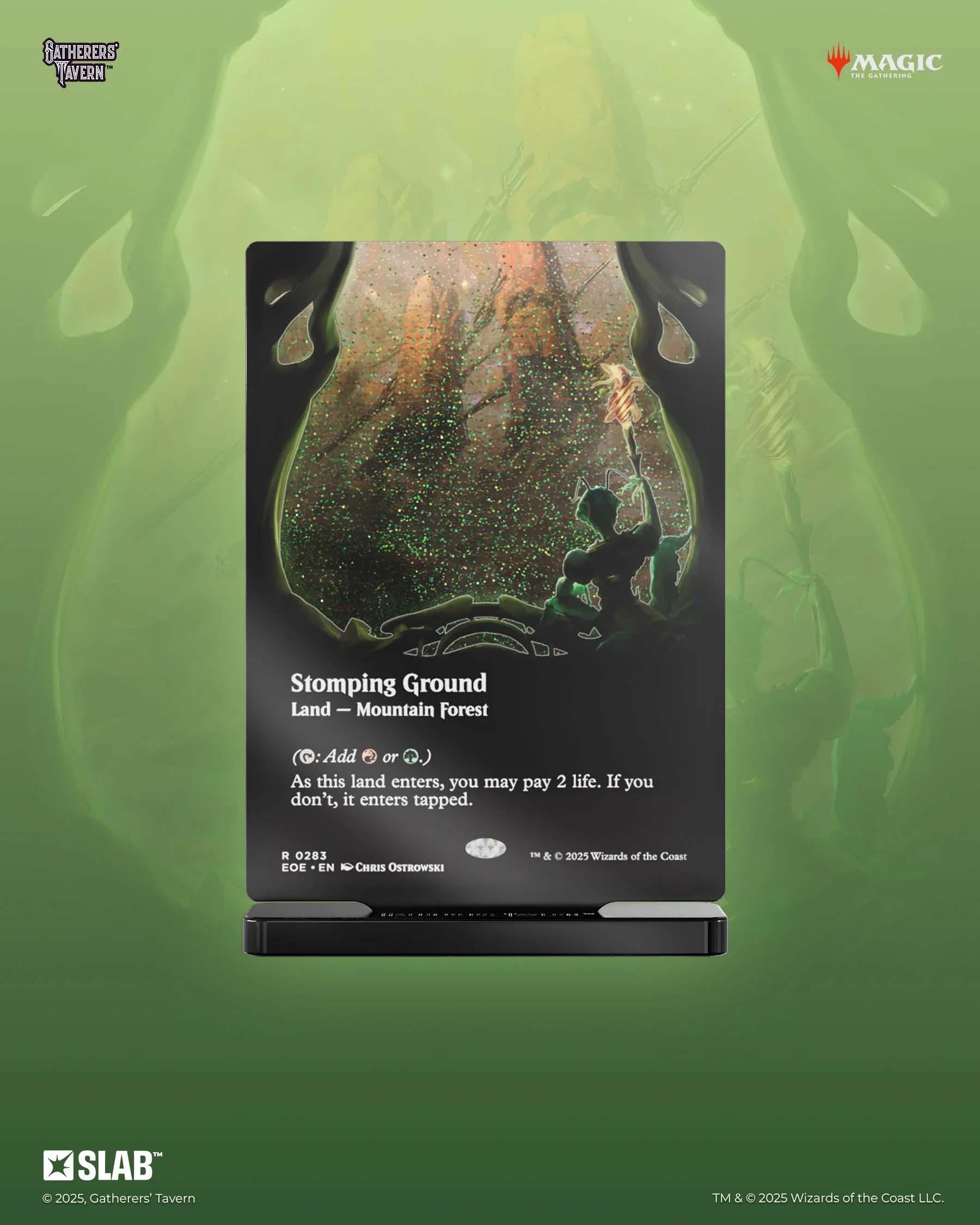 Gatherers' Tavern - Magic: The Gathering: Slab Standee [Edge of Eternities]: Stomping Ground