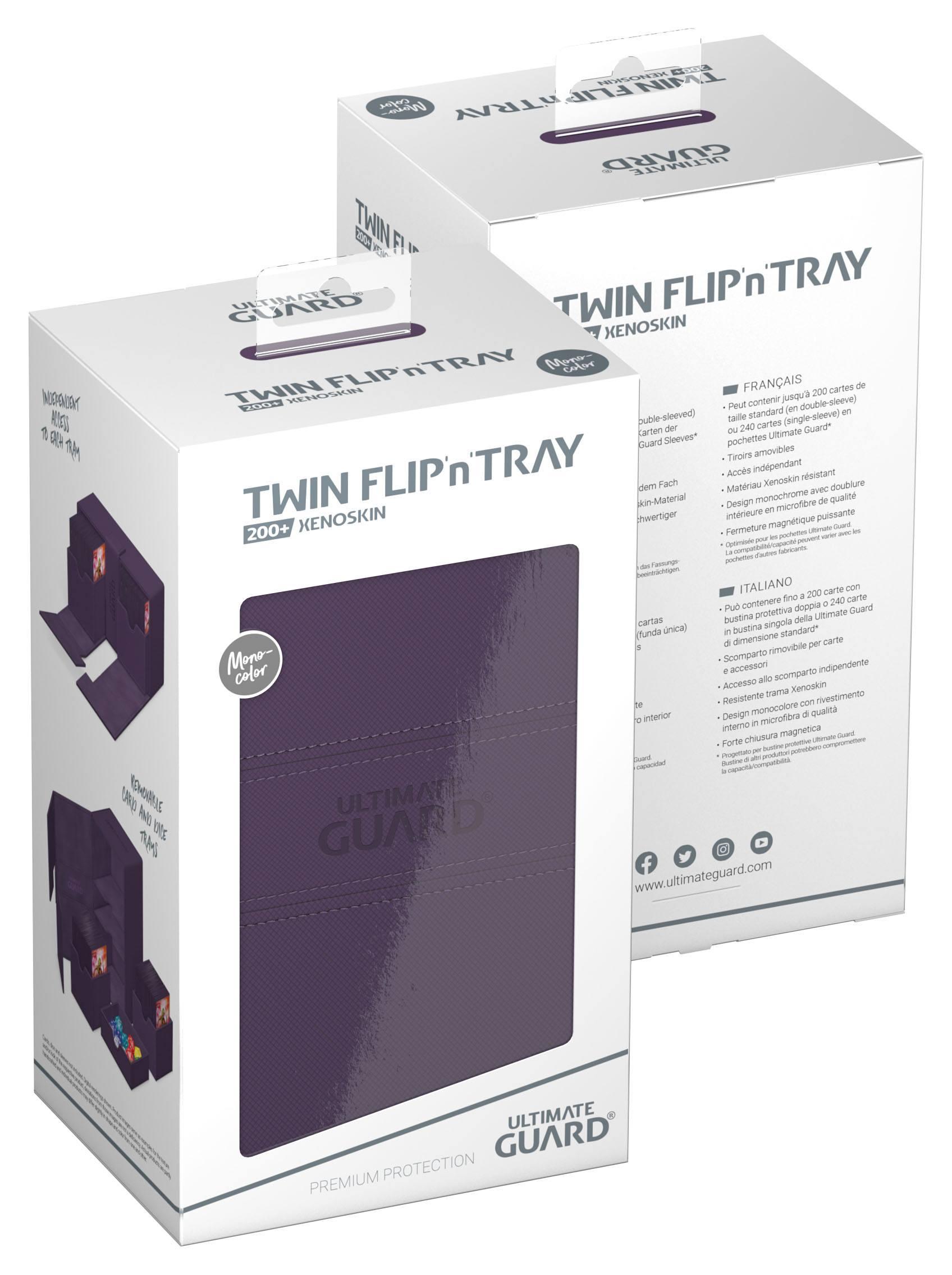 Ultimate Guard Twin Flip'n'Tray 200+ XenoSkin Monocolor Violett Ultimate Guard Twin Flip'n'Tray 200+ XenoSkin Monocolor Violett