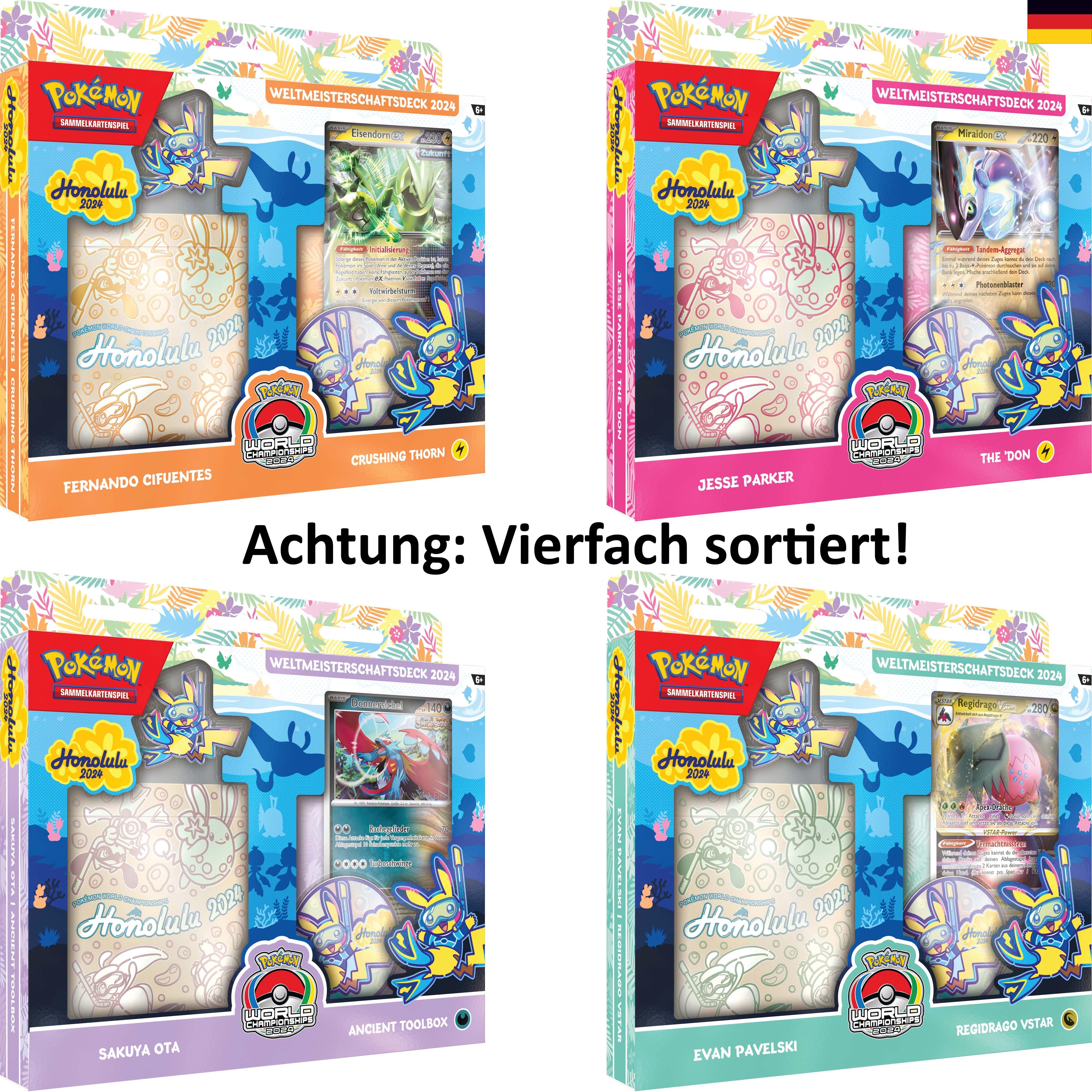 Pok&eacute;mon Weltmeisterschaftsdeck 2024 Display (8) DE