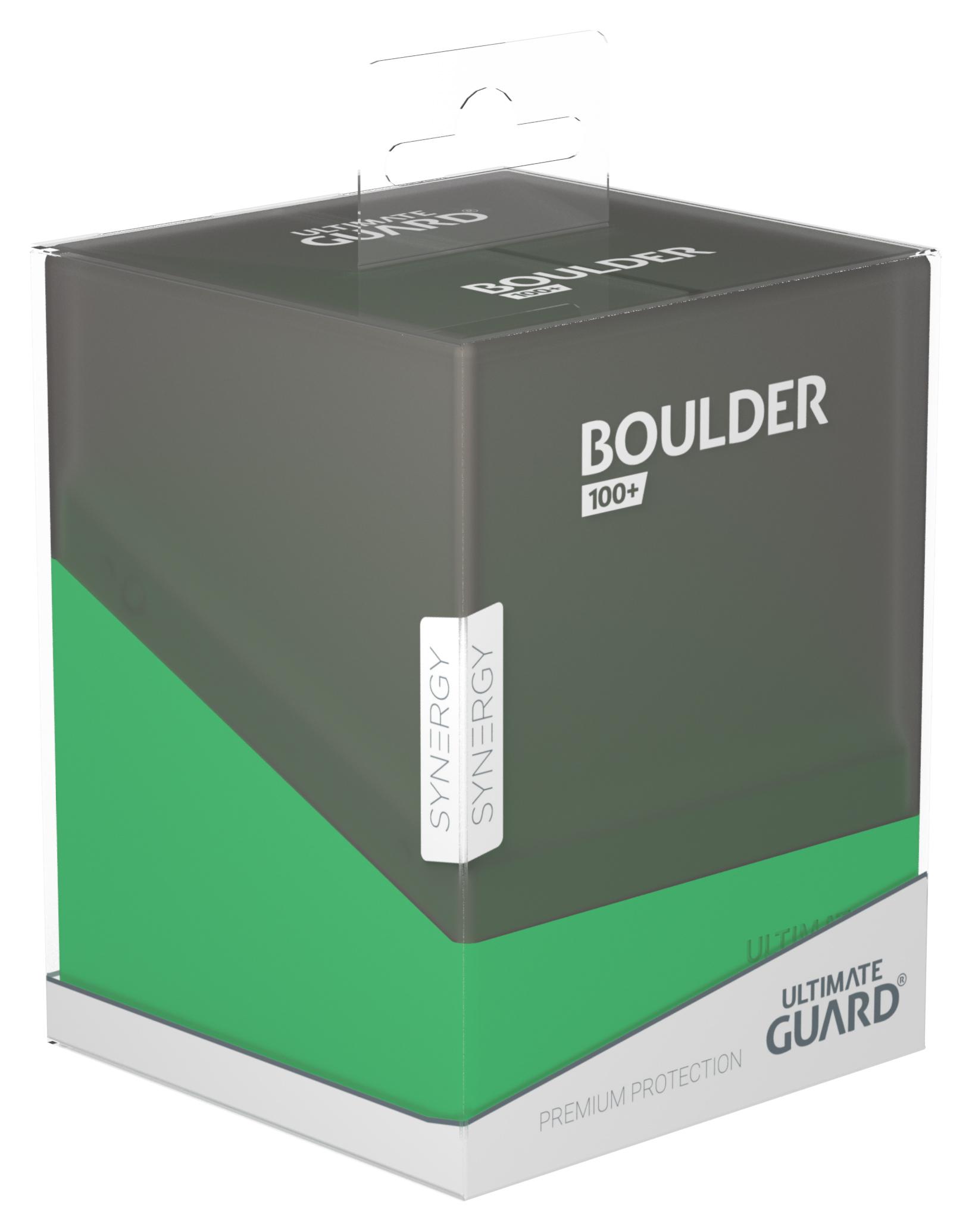 Ultimate Guard Boulder Deck Case 100+ SYNERGY Black/Green