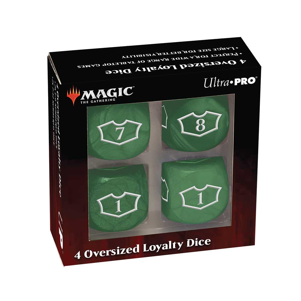 UP - Deluxe 22MM Forest Loyalty Dice Set with 7-12 for Magic: The Gathering