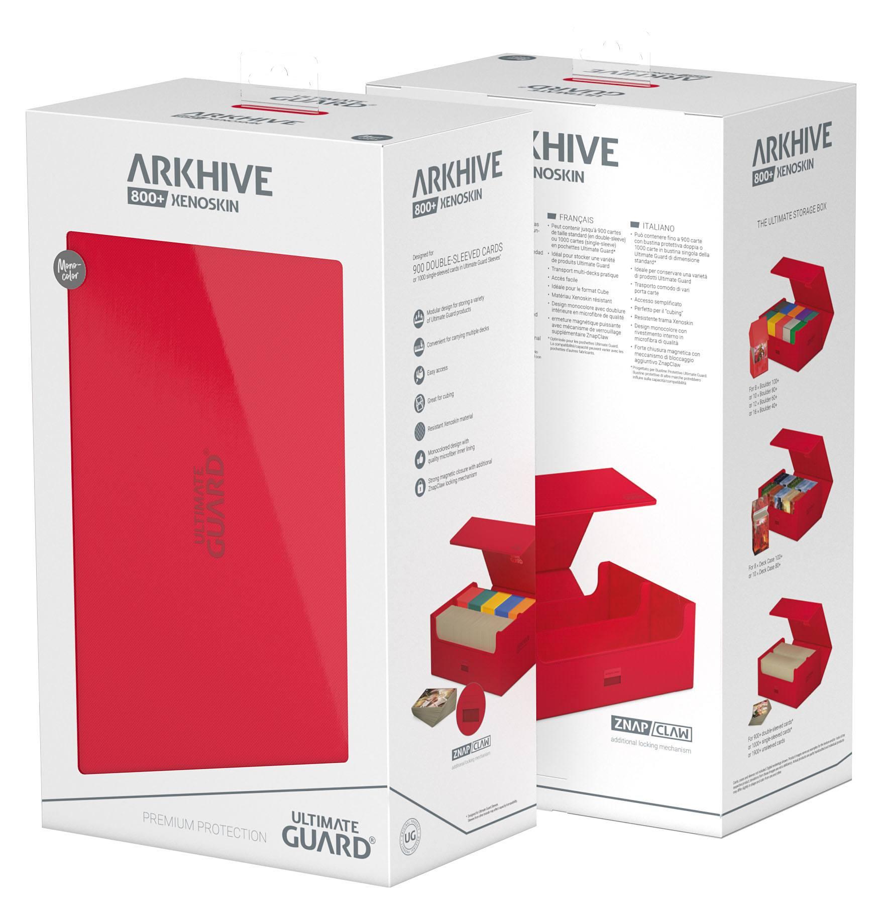Ultimate Guard Arkhive 800+ XenoSkin Monocolor Rot Ultimate Guard Arkhive 800+ XenoSkin Monocolor Rot