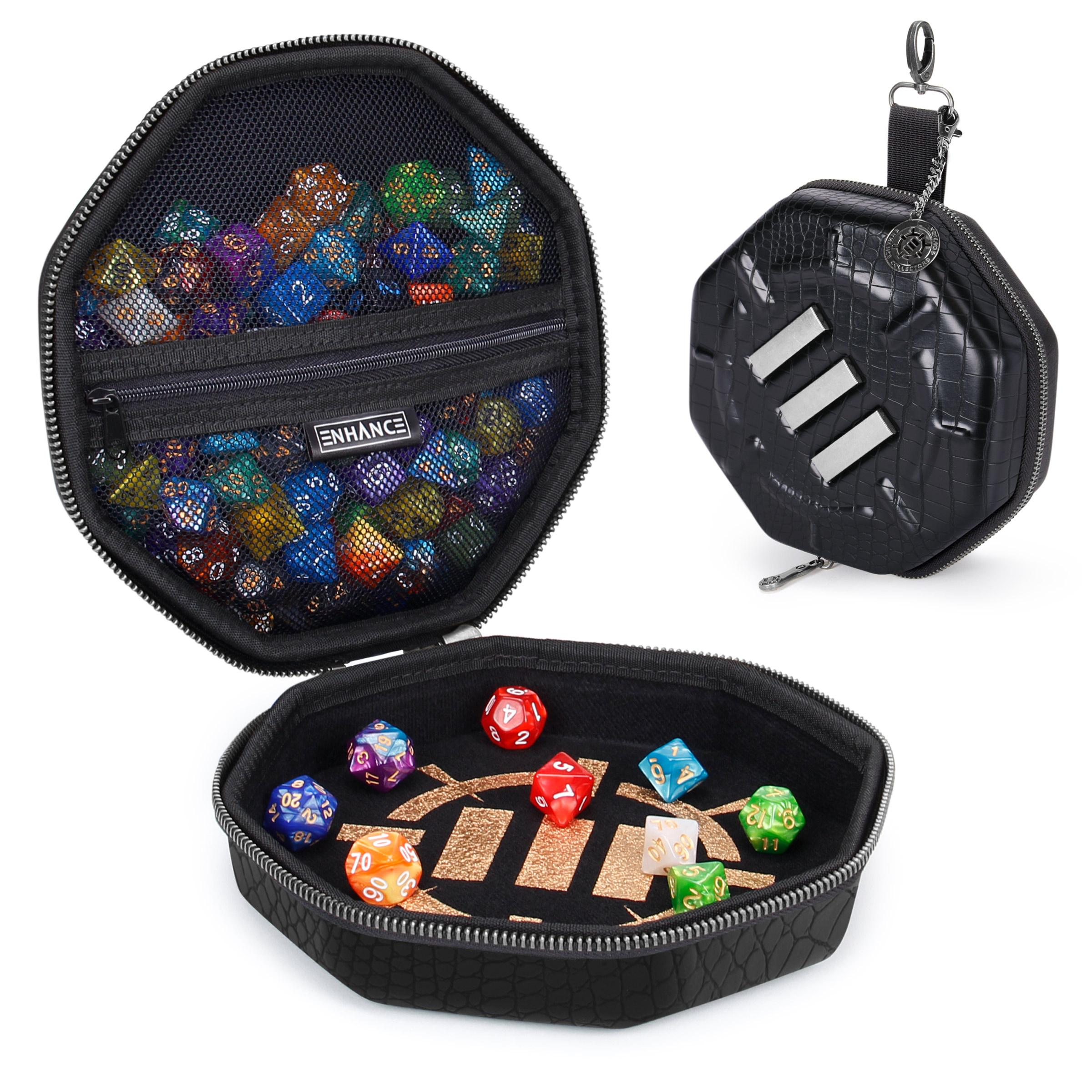 ENHANCE DnD Dice Tray and Dice Case - Dragon Black ENHANCE DnD Dice Tray and Dice Case - Dragon Black