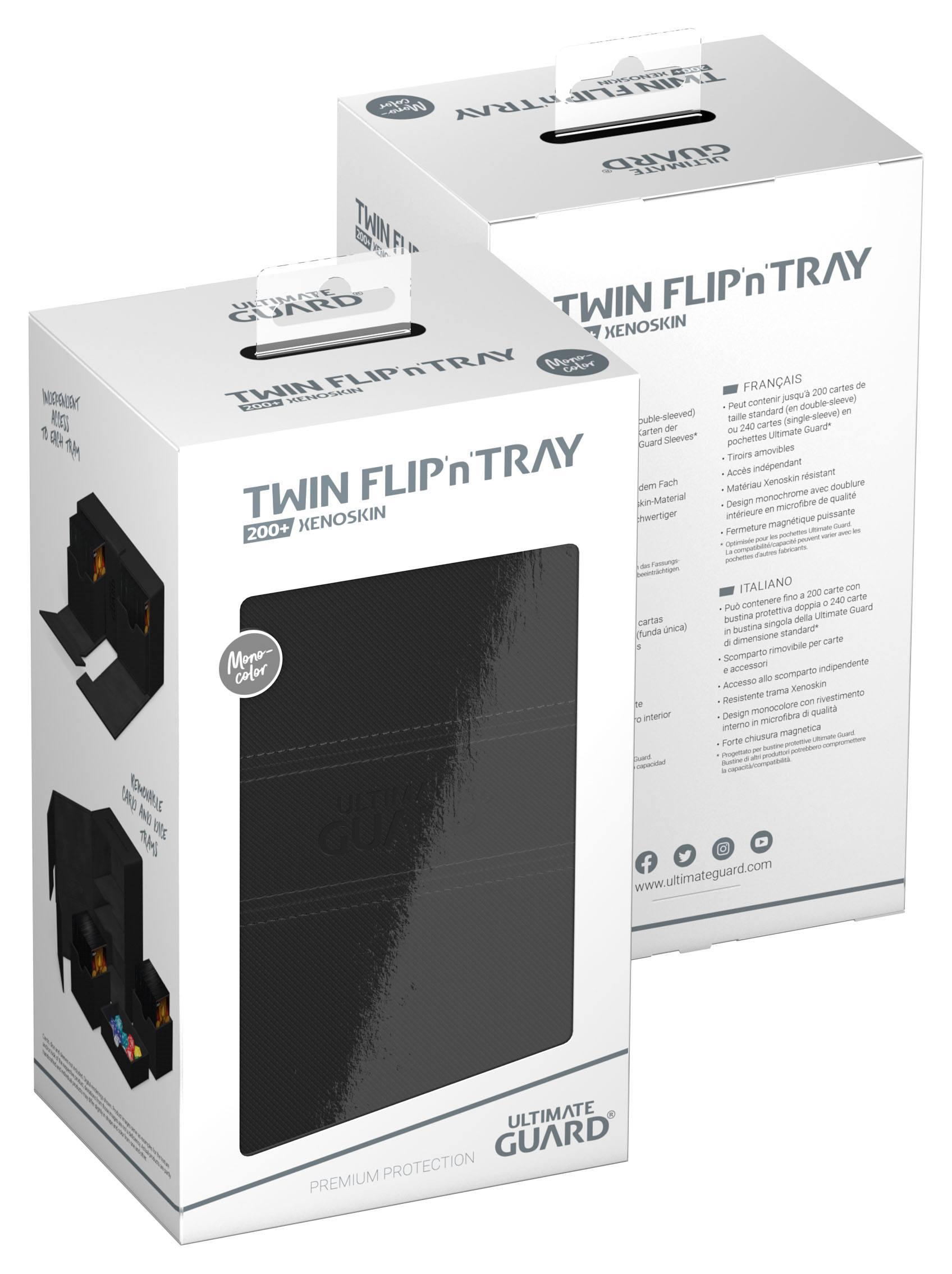 Ultimate Guard Twin Flip'n'Tray 200+ XenoSkin Monocolor Schwarz Ultimate Guard Twin Flip'n'Tray 200+ XenoSkin Monocolor Schwarz
