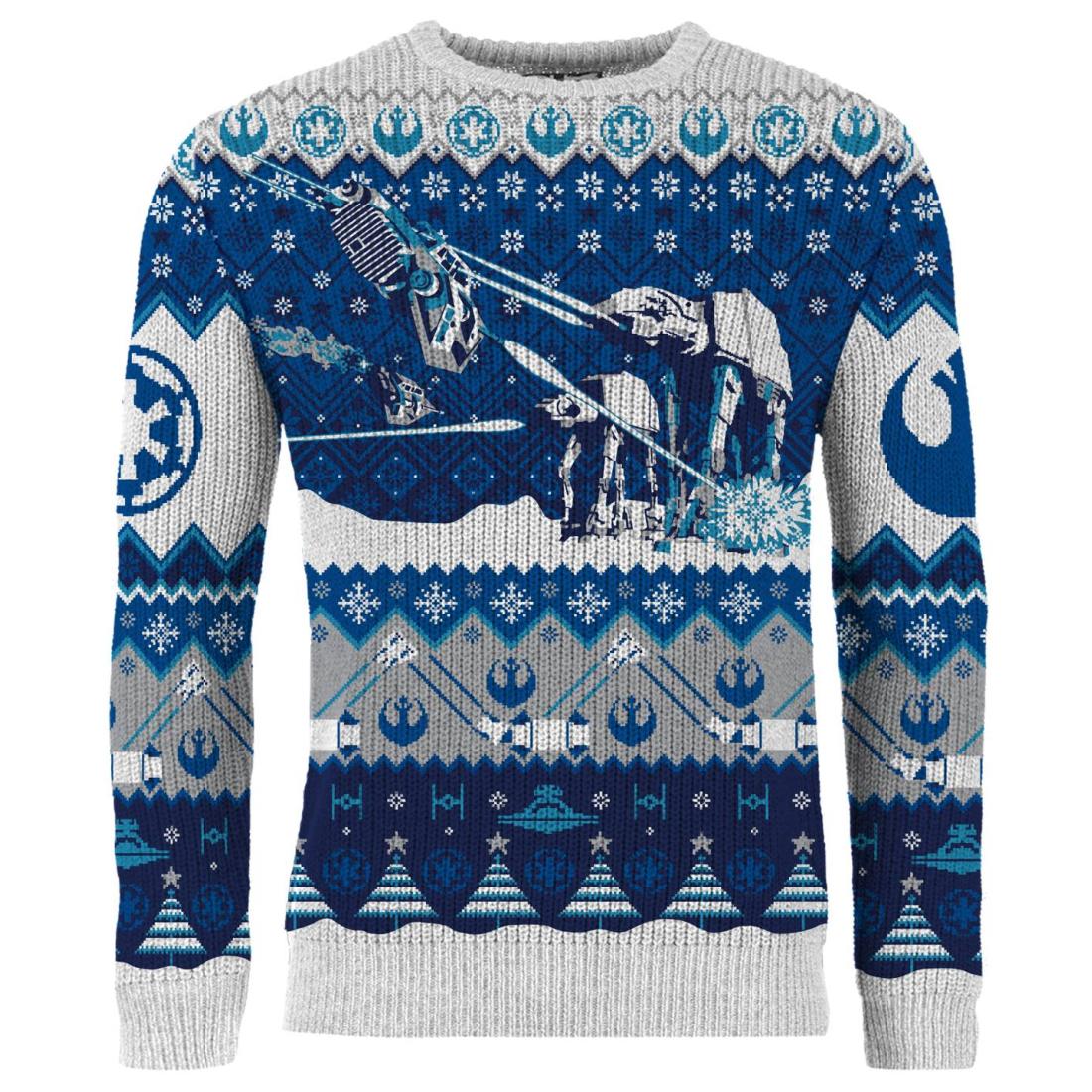 Star Wars AT-AT Assault Christmas Jumper - Größe: L Star Wars AT-AT Assault Christmas Jumper - Größe: L