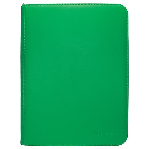 Ultra Pro - Vivid 9-Pocket Zippered PRO-Binder: Green
