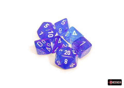 Chessex: Nebula Polyhedral Aura/white Luminary Rollenspiel Set (7)