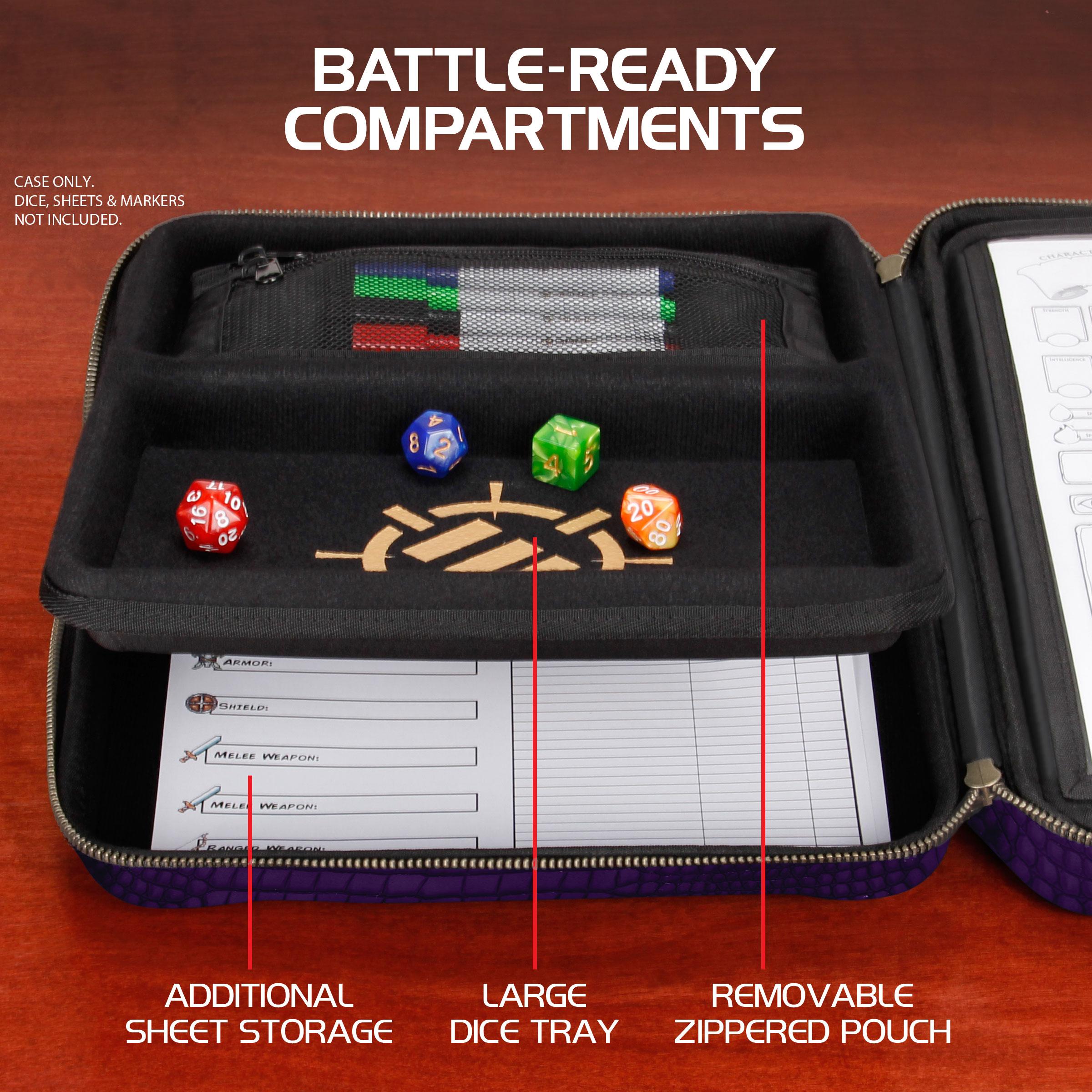 ENHANCE Collector's Edition RPG Organizer Case - Dragon Purple