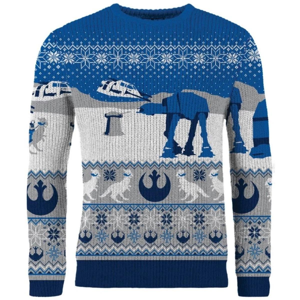 Star Wars Hoth Christmas Jumper - Größe: L Star Wars Hoth Christmas Jumper - Größe: L