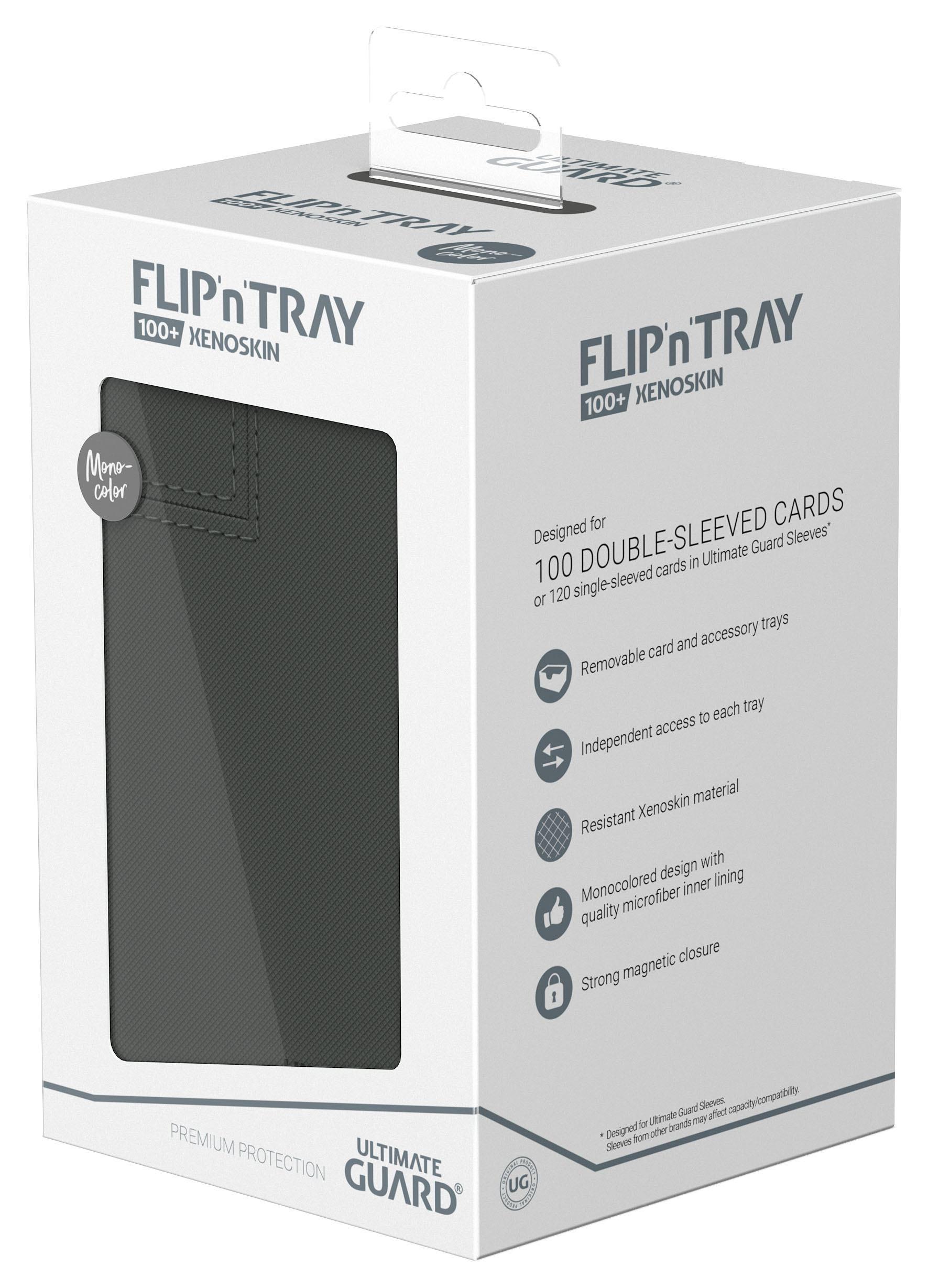 Ultimate Guard Flip'n'Tray 100+ XenoSkin Monocolor Grau Ultimate Guard Flip'n'Tray 100+ XenoSkin Monocolor Grau