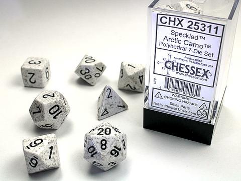Chessex: Speckled Polyhedral Arctic Camo Rollenspiel Set (7)