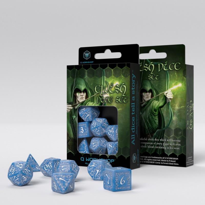 Elvish Glacier & white Dice Set (7) Elvish Glacier & white Dice Set (7)
