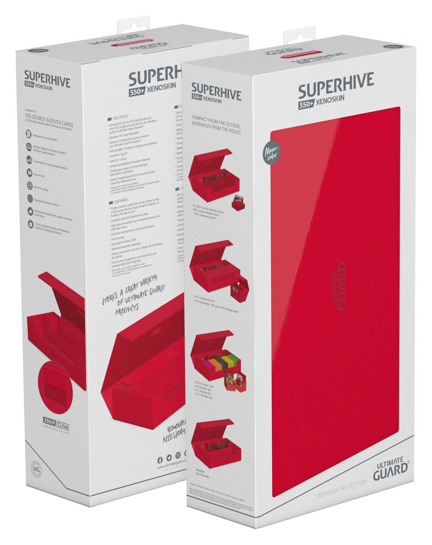 Ultimate Guard Superhive 550+ XenoSkin Monocolor Rot Ultimate Guard Superhive 550+ XenoSkin Monocolor Rot
