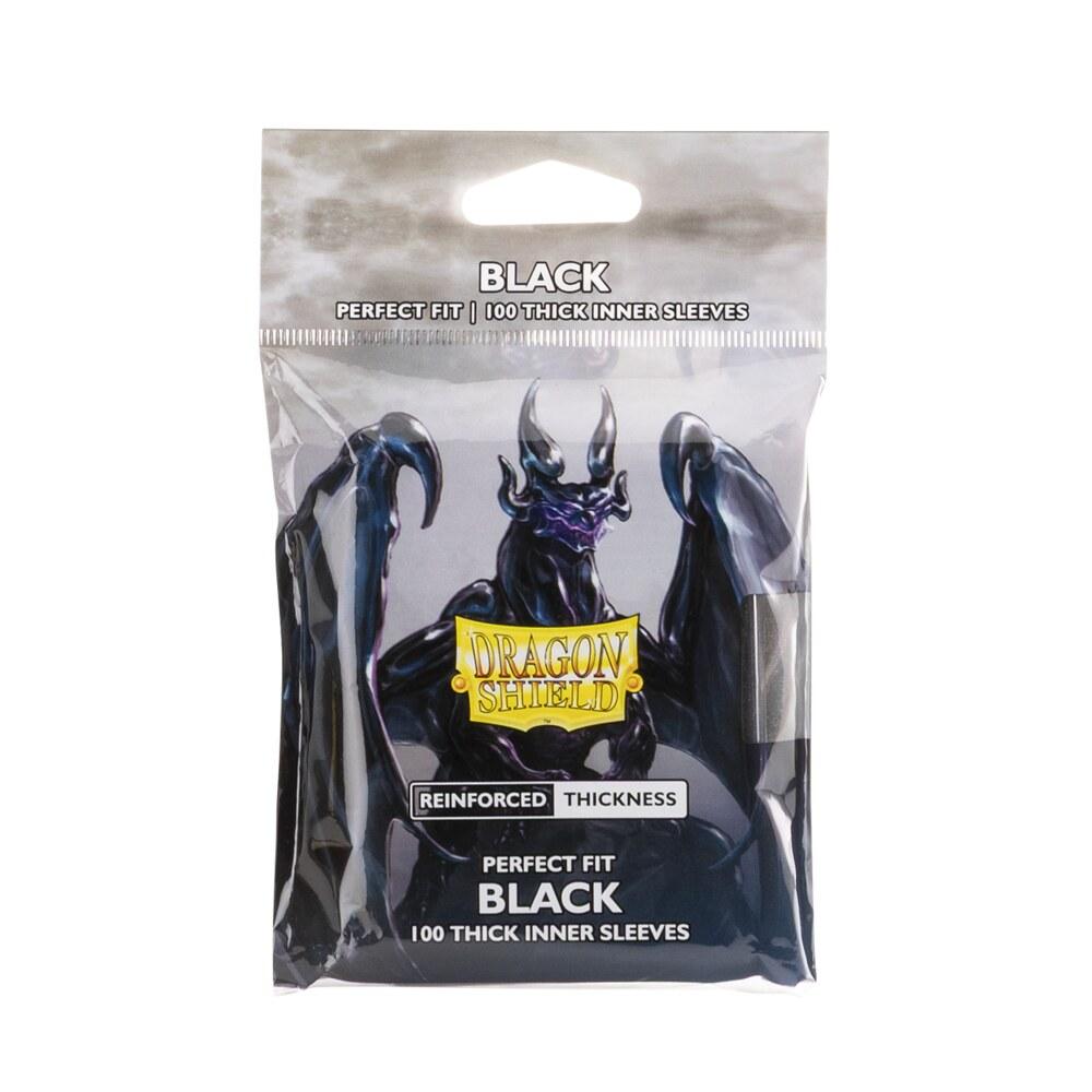 Dragon Shield - Perfect Fit - Thick Inner Sleeves - Black (100)