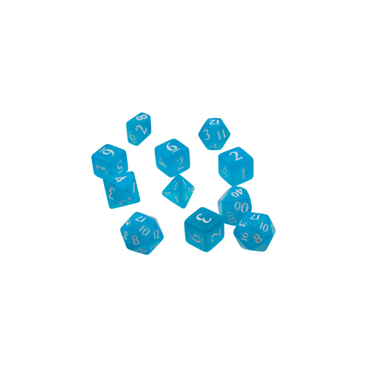 UP - Eclipse 11 Dice Set - Sky Blue UP - Eclipse 11 Dice Set - Sky Blue