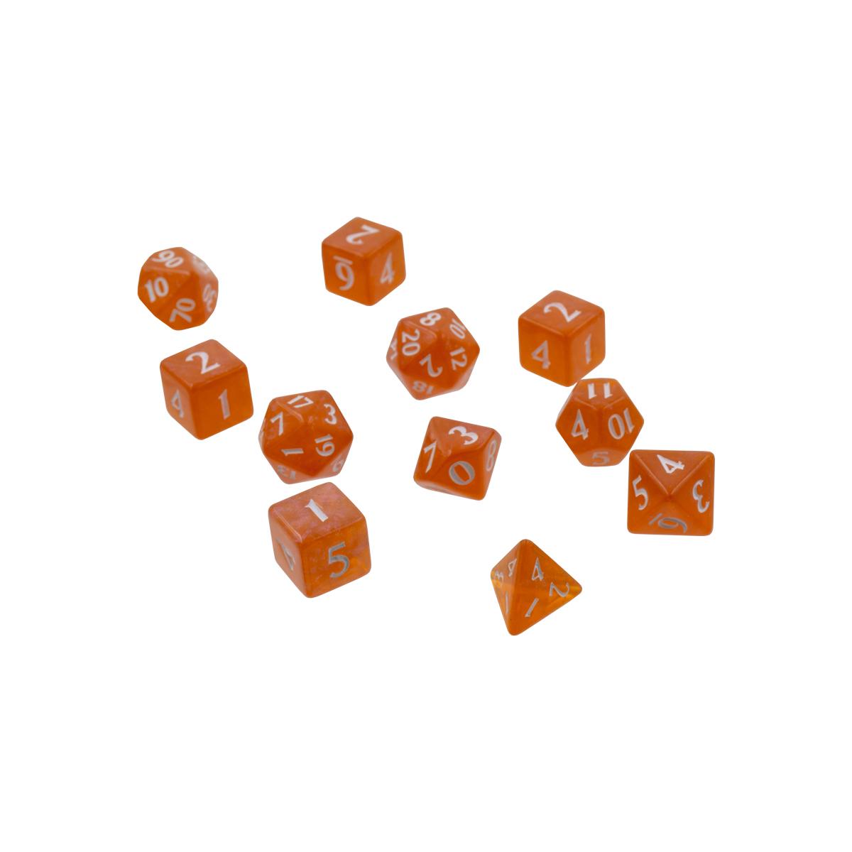 UP - Eclipse 11 Dice Set - Pumpkin Orange