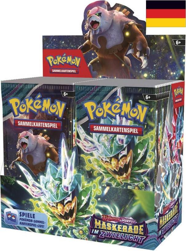 Pok&eacute;mon Karmesin & Purpur 06 Maskerade im Zwielicht Booster Display (36) DE