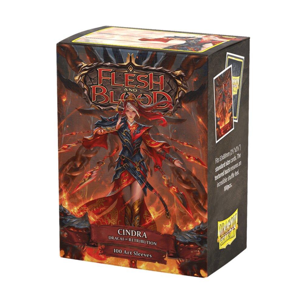 Flesh & Blood Matte Art Sleeves - Cindra, Dracai of Retribution (100)
