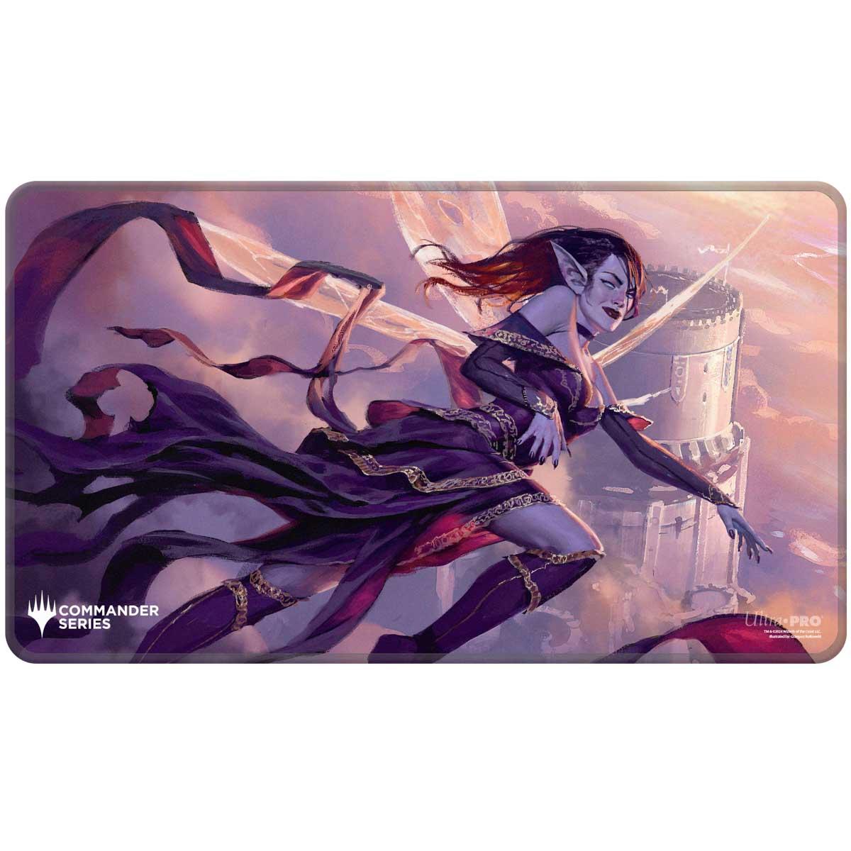 Ultra Pro Commander Series - Release 4 - Three Color Shard - Q4 2024 Stitched Edge Playmat Alela for Magic: The Gathering