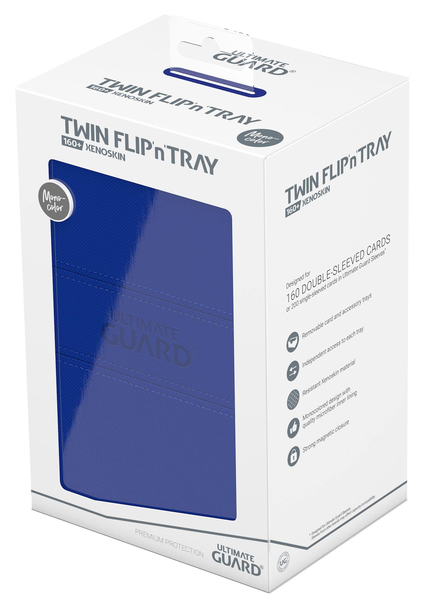 Ultimate Guard Twin Flip'n'Tray 160+ XenoSkin Monocolor Blau Ultimate Guard Twin Flip'n'Tray 160+ XenoSkin Monocolor Blau
