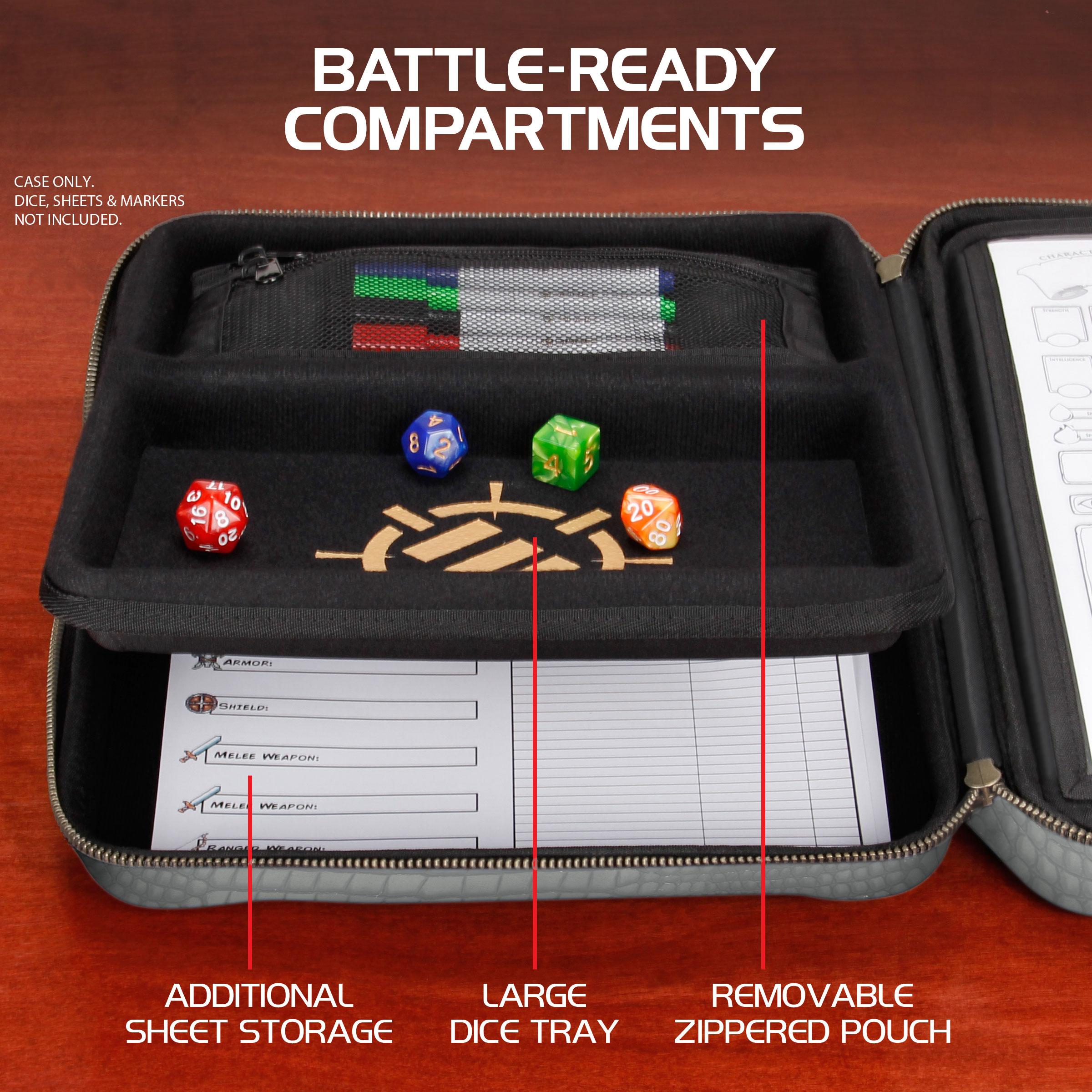 ENHANCE Collector's Edition RPG Organizer Case - Dragon Silver