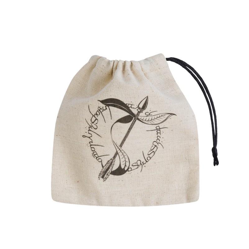 Elvish Beige & black Basic Dice Bag Elvish Beige & black Basic Dice Bag