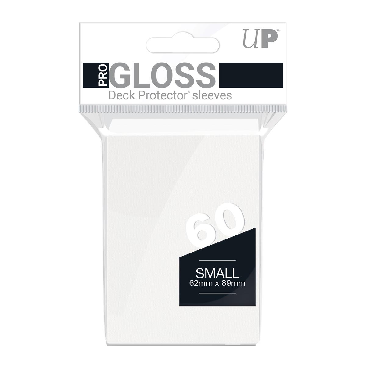 Ultra Pro - PRO-Gloss 60ct Small Deck Protector sleeves: White Ultra Pro - PRO-Gloss 60ct Small Deck Protector sleeves: White