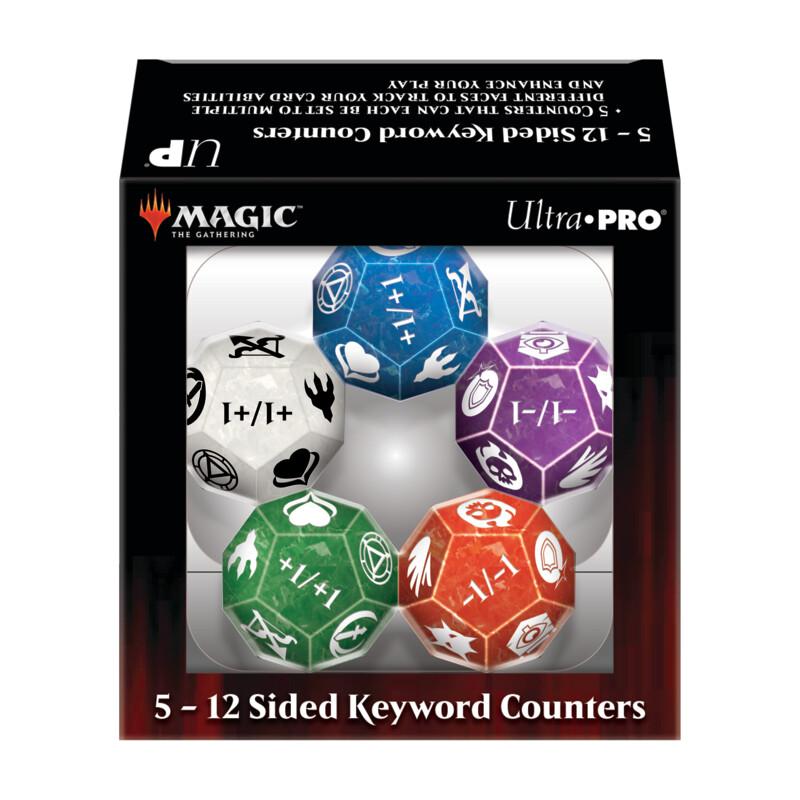 UP - 12 Sided Keyword Counters for Magic: The Gathering