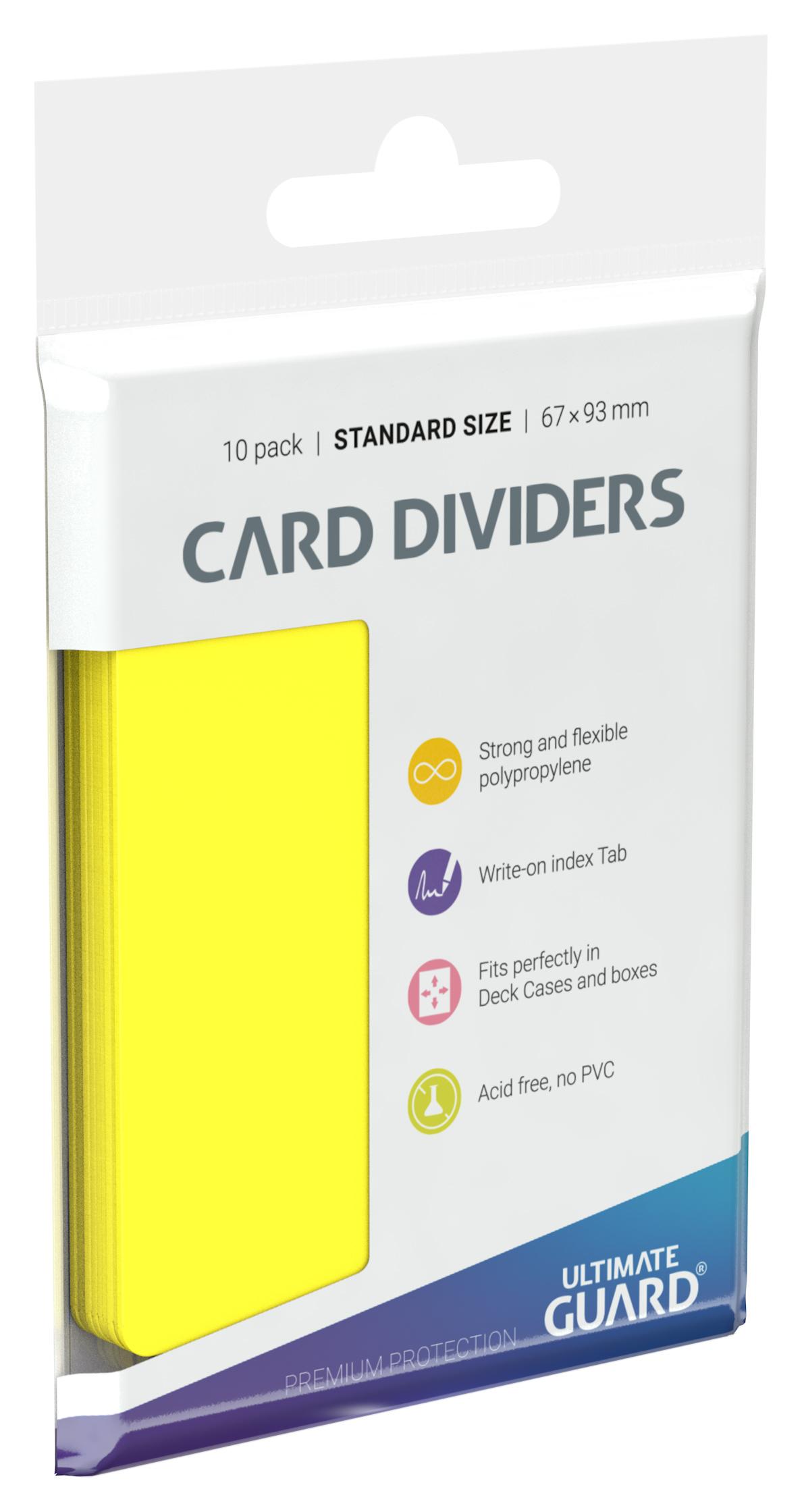 Card Dividers Standard Size Yellow Card Dividers Standard Size Yellow
