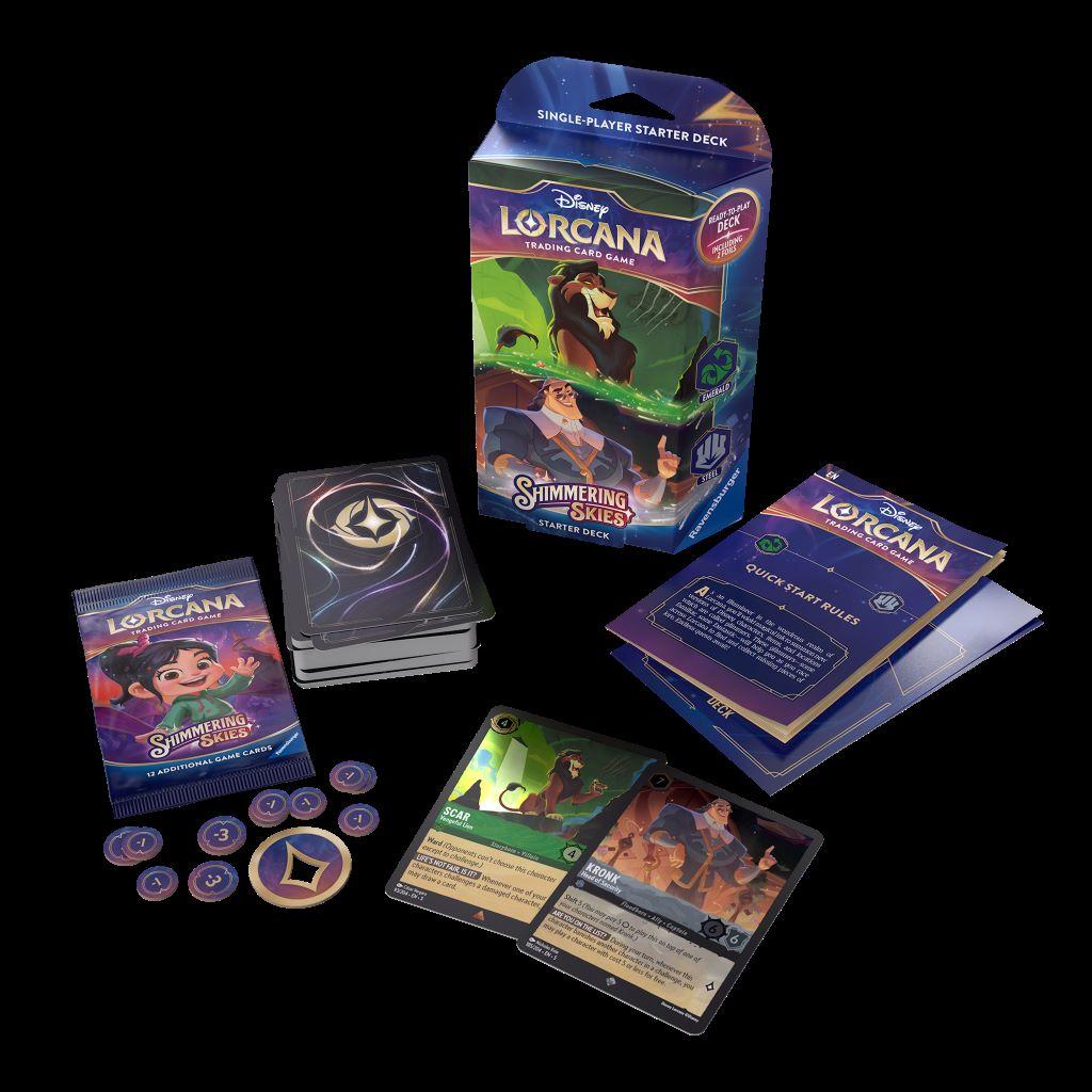 Disney Lorcana - Shimmering Skies: Starter Deck Emerald and Steel EN