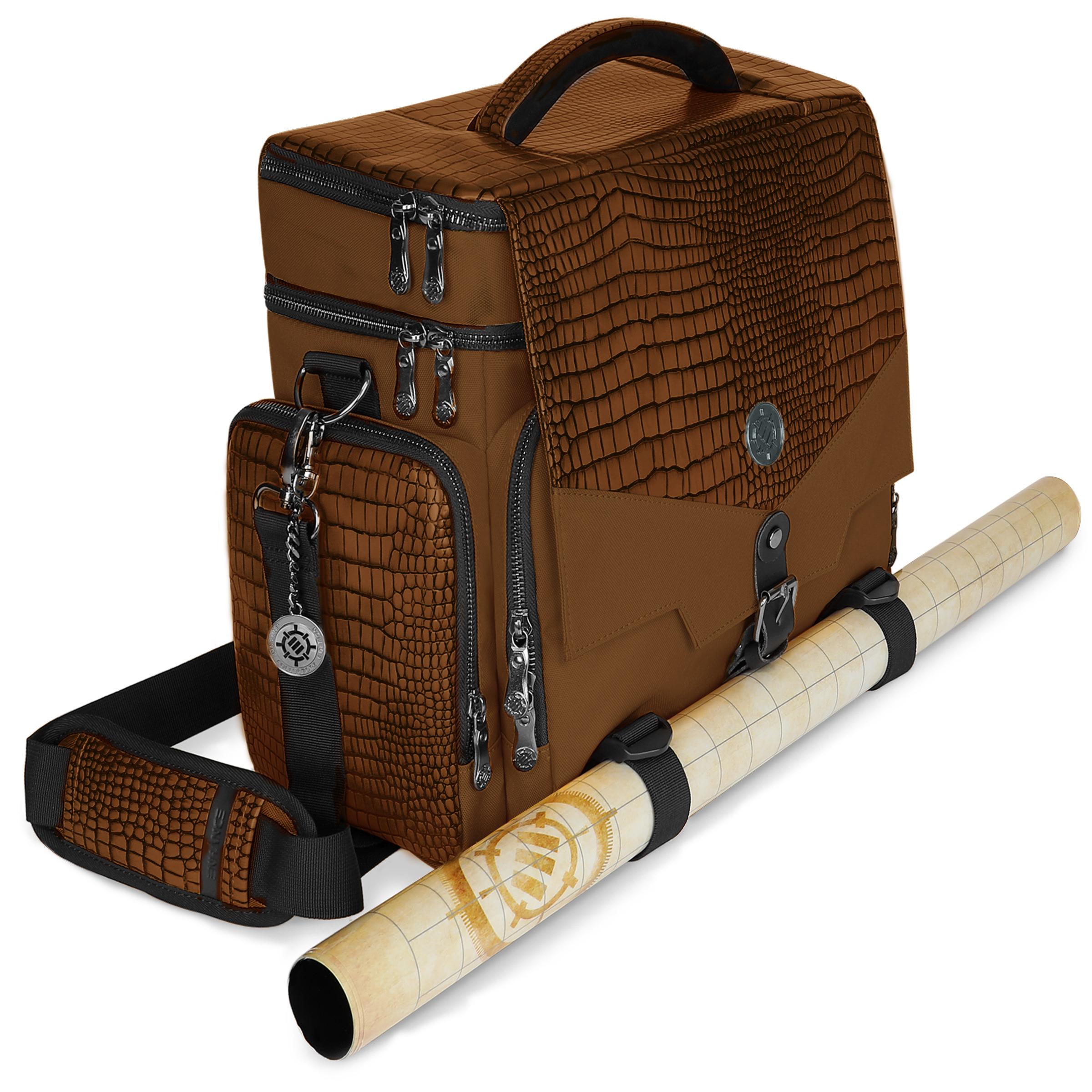 ENHANCE Collector's Edition RPG Adventurer's DnD Bag - Dragon Brown