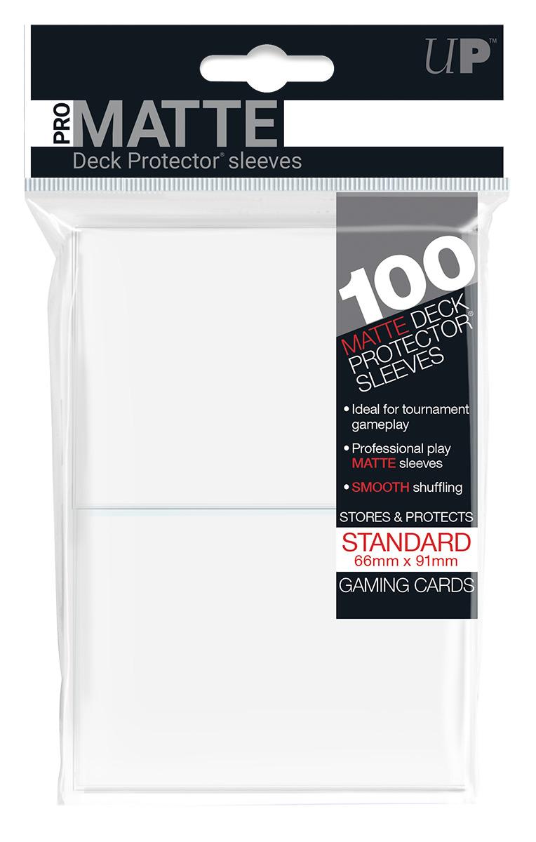 Ultra Pro Deck Protector Sleeves Standard Matte- White (100) Ultra Pro Deck Protector Sleeves Standard Matte- White (100)