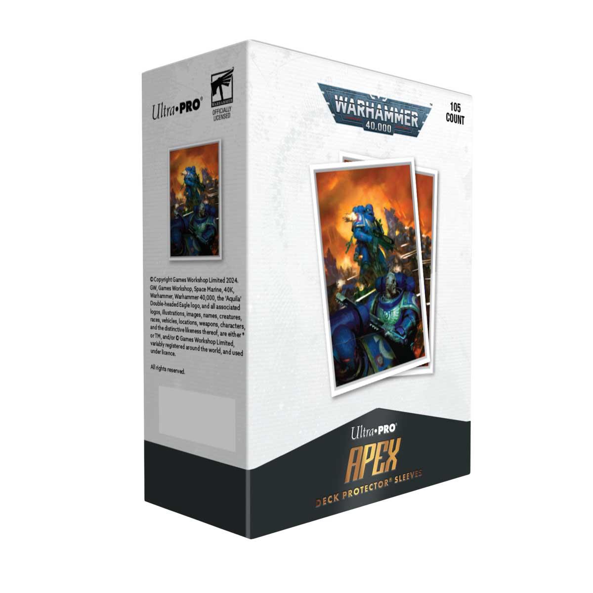 Ultra Pro Space Marines - Adeptus Astartes 105ct Apex Deck Protector sleeves for Warhammer 40,000