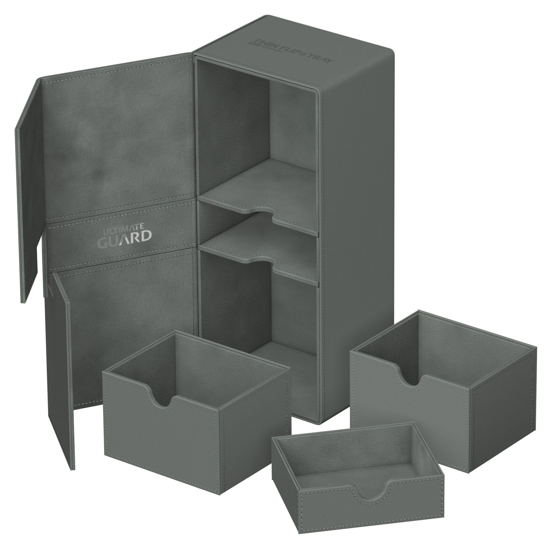 Ultimate Guard Twin Flip'n'Tray 266+ Xenoskin Grau Ultimate Guard Twin Flip'n'Tray 266+ Xenoskin Grau