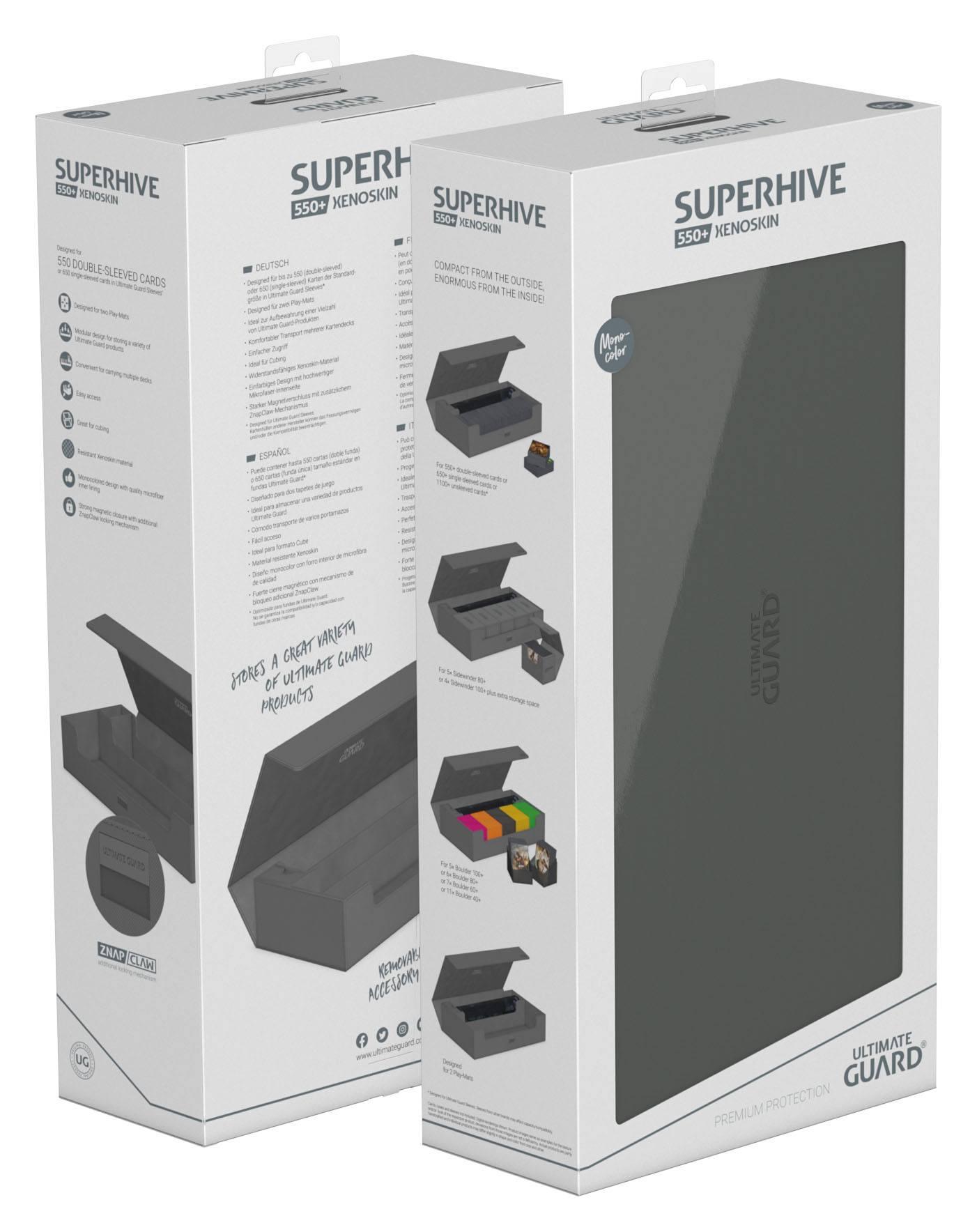 Ultimate Guard Superhive 550+ XenoSkin Monocolor Grau Ultimate Guard Superhive 550+ XenoSkin Monocolor Grau